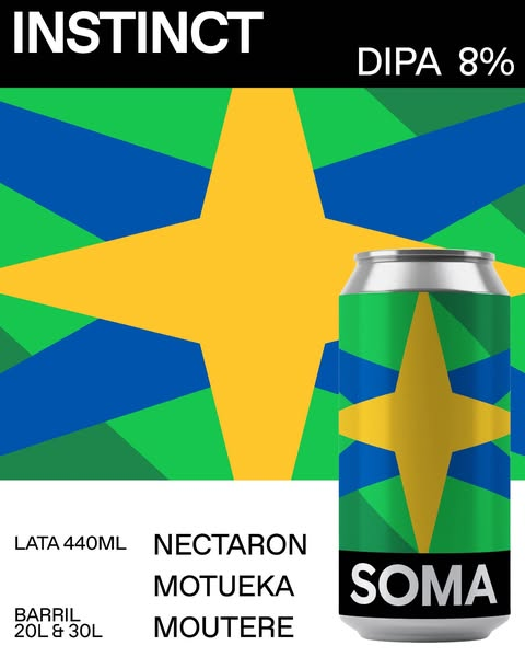 Instinct - SOMA Beer IPA - Imperial / Double New England / Hazy 440ml - 1