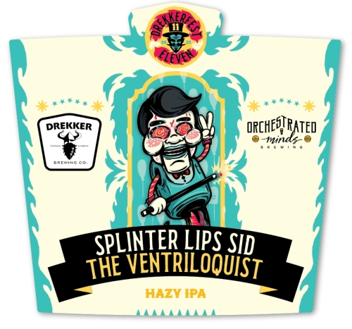 Splinter Lips Sid: The Ventriloquist - Drekker Brewing Company IPA - New England / Hazy 473ml - 1