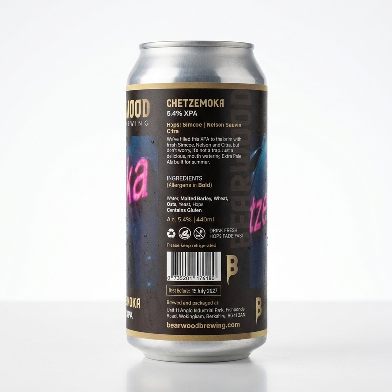 Chetzemoka - Bearwood Brewing Pale Ale - XPA (Extra Pale) 440ml - 2