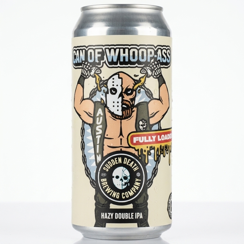 Can Of Whoop-Ass - Sudden Death Brewing Co. IPA - Imperial / Double New England / Hazy 440ml - 1