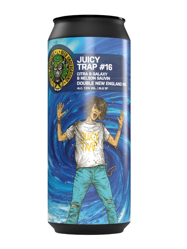 Juicy Trap #16 - Piwne Podziemie / Beer Underground IPA - Imperial / Double New England / Hazy 500ml - 1