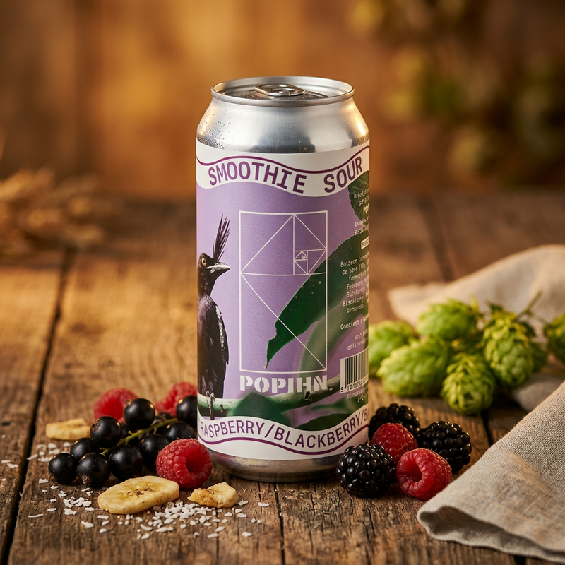 Smoothie Sour – Blackcurrant / Raspberry / Blackberry / Banana / Coconut - Popihn Sour - Smoothie / Pastry 440ml - 2