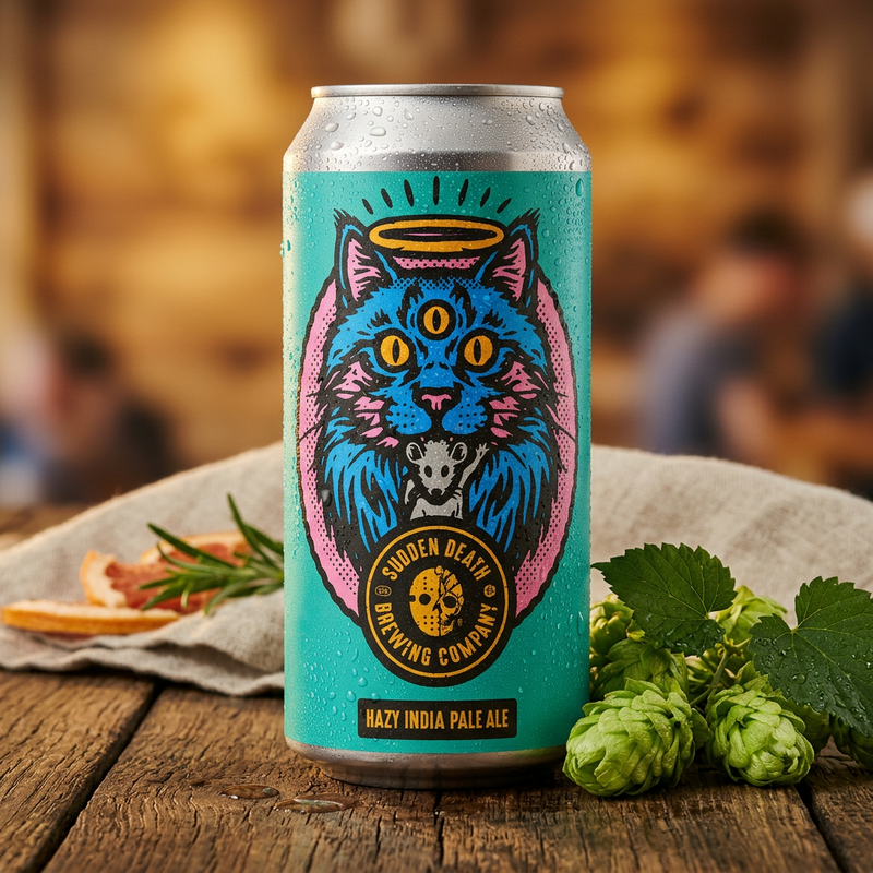 The Divine Jobless - Sudden Death Brewing Co. IPA - New England / Hazy 440ml - 2