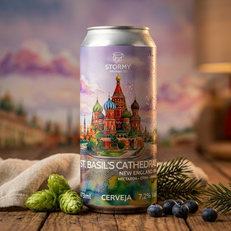 Glacial Meltwater - Stormy Brewing Co. IPA - Imperial / Double New England / Hazy 473ml - 1