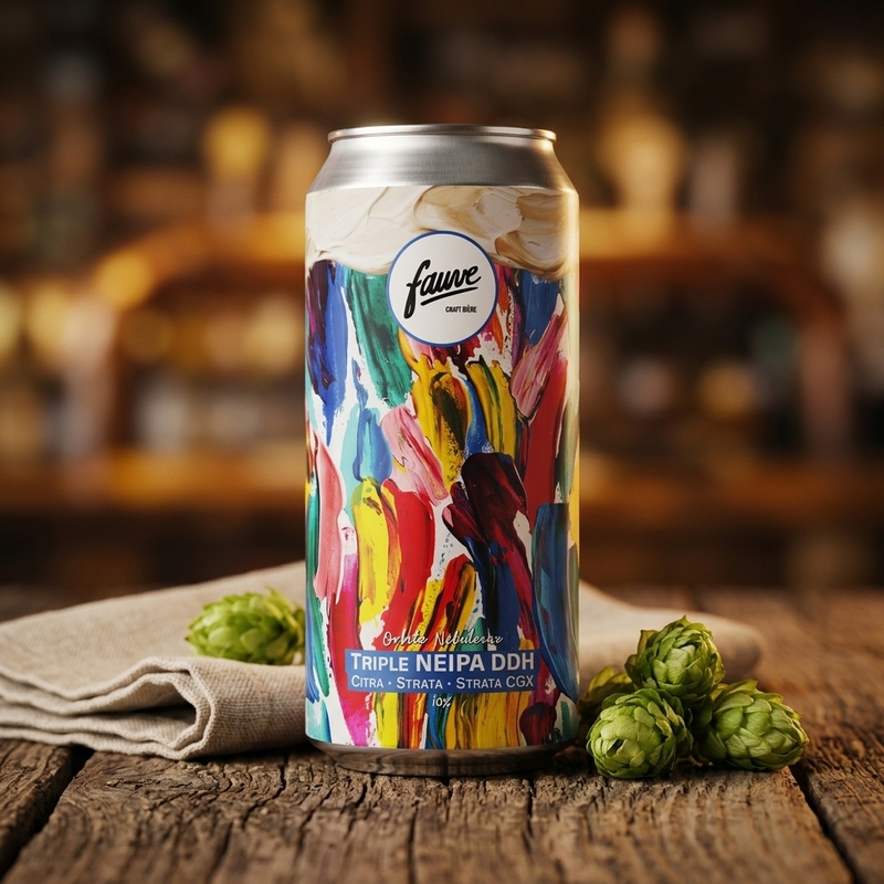 Orbite Nébuleuse - Fauve Craft Bière IPA - Triple New England / Hazy 440ml - 2