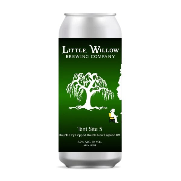 Tent Site 5 - Little Willow Brewing Company IPA - Imperial / Double New England / Hazy 473ml - 1