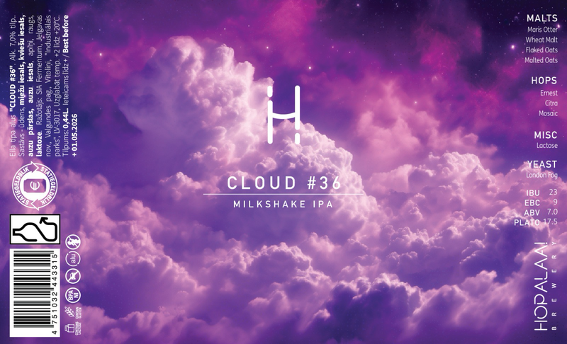 Cloud #36 - Hopalaa IPA - Milkshake 440ml - 1