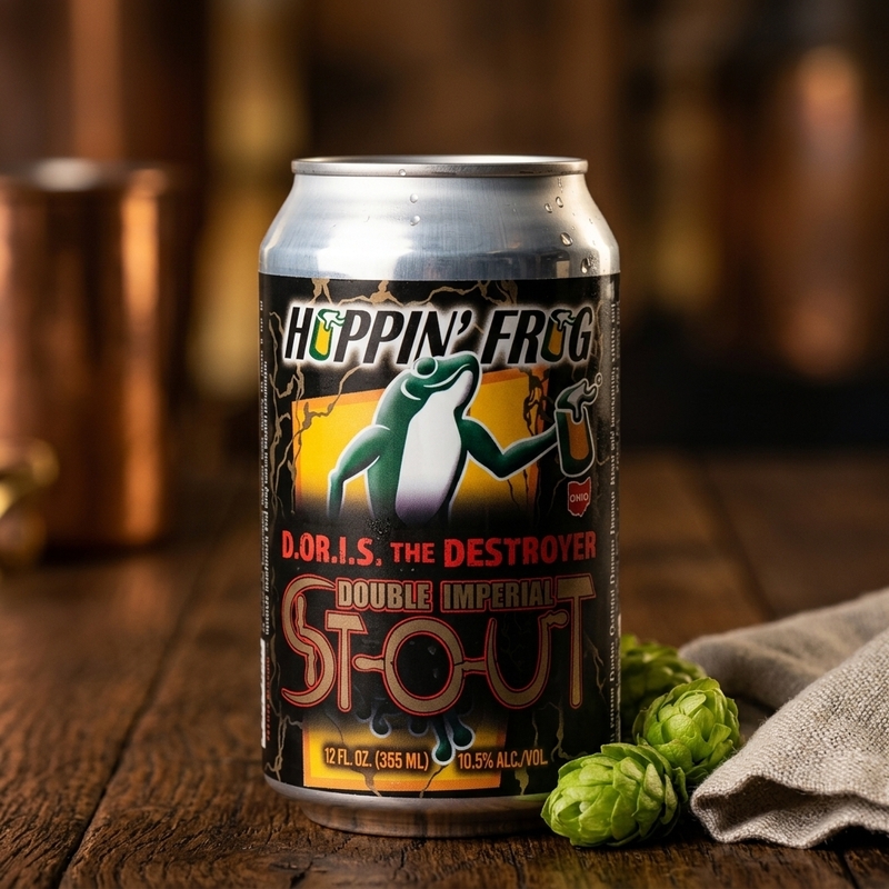 D.O.R.I.S. The Destroyer - Hoppin' Frog Brewery Stout - Russian Imperial 355ml - 1