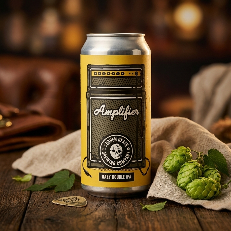 Amplifier 2026 - Sudden Death Brewing Co. IPA - Imperial / Double New England / Hazy 440ml - 2