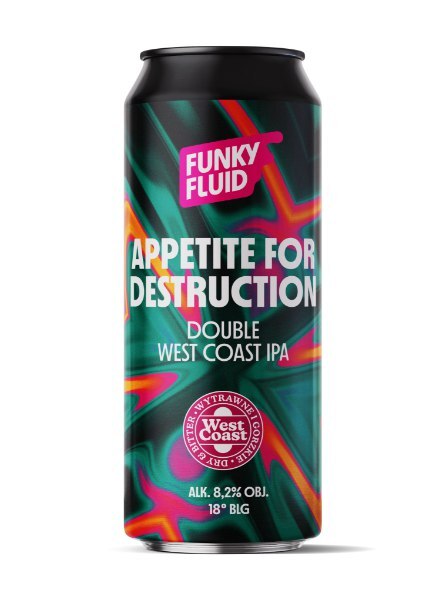 Appetite for Destruction - Funky Fluid IPA - Imperial / Double 500ml - 1