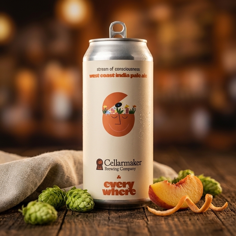 stream of consciousness (collab with Cellarmaker) - everywhere brewing IPA - American 473ml - 1