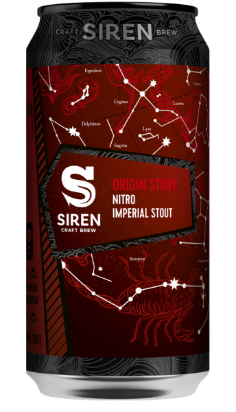 Origin Story Nitro - Siren Craft Brew Stout - Imperial / Double 440ml - 1