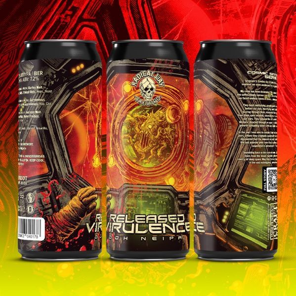 Released Virulence - Radical Way Brewing IPA - New England / Hazy 440ml - 1