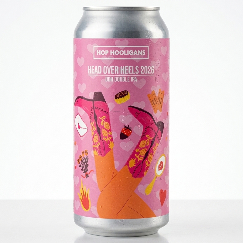 Head Over Heels 2026 - Hop Hooligans IPA - Imperial / Double 500ml - 2