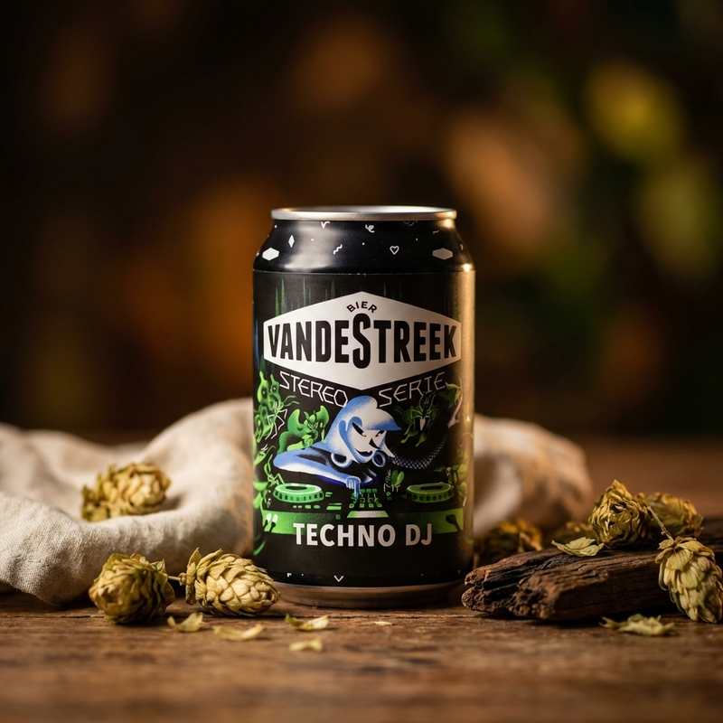 Techno DJ - vandeStreek bier IPA - New England / Hazy 330ml - 2
