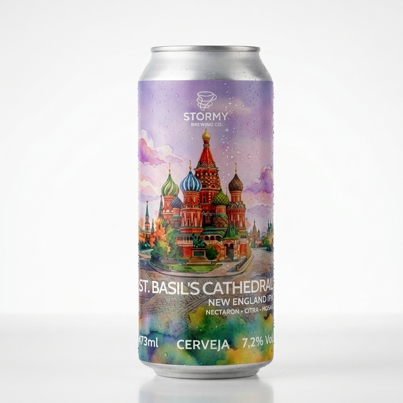 Glacial Meltwater - Stormy Brewing Co. IPA - Imperial / Double New England / Hazy 473ml - 2