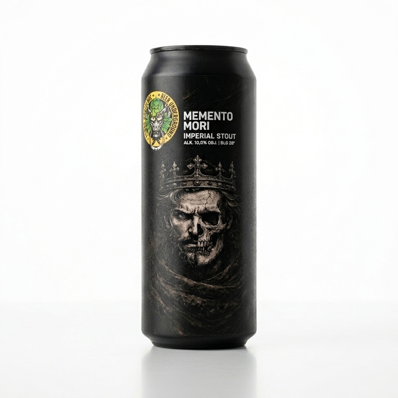 Memento Mori - Piwne Podziemie / Beer Underground Stout - Imperial / Double 500ml - 1
