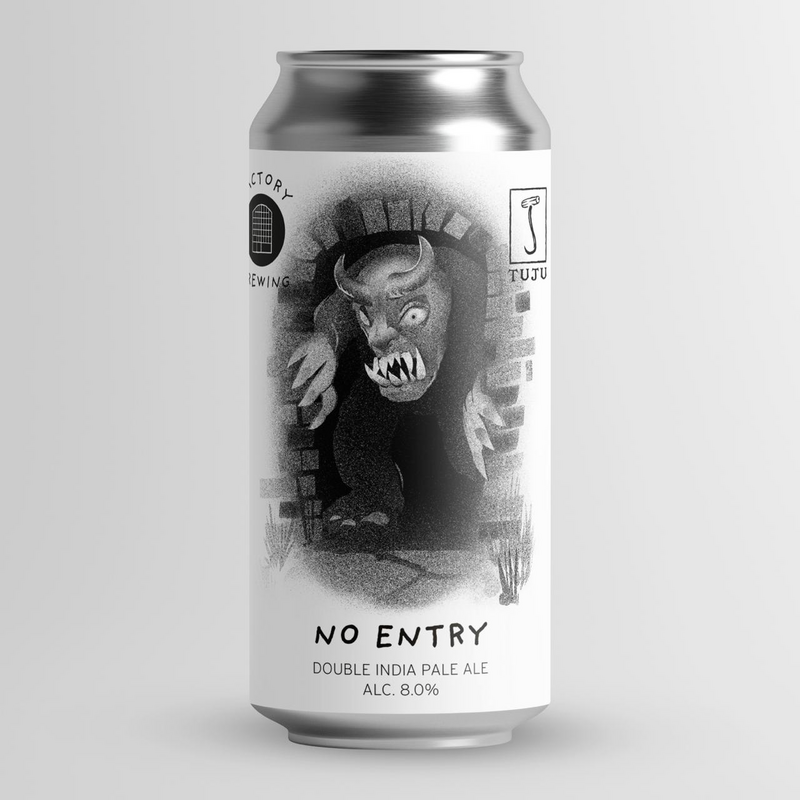 No Entry (Tuju collab) - Factory Brewing IPA - Imperial / Double New England / Hazy 440ml - 1