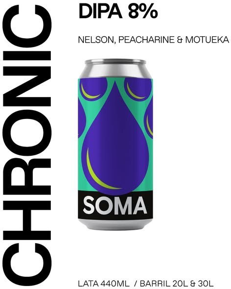 Chronic - SOMA Beer IPA - Imperial / Double New England / Hazy 440ml - 1