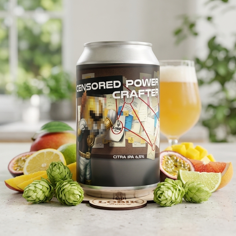 Censored Power Crafter - Lobik Brewery IPA - American 330ml - 1