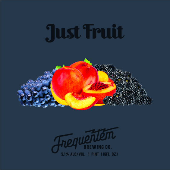 Just Fruit (Blackberry, Concord Grape, Peach) - Frequentem Brewing Co. Sour - Fruited 473ml - 1