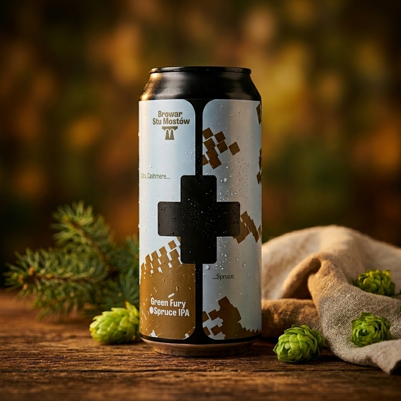 Green Fury - Browar Stu Mostów IPA - American 440ml - 2