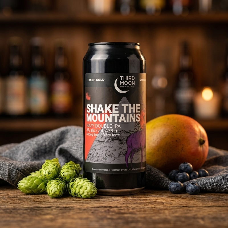 Shake The Mountains (2026) - Third Moon Brewing Company IPA - Imperial / Double New England / Hazy 473ml - 1
