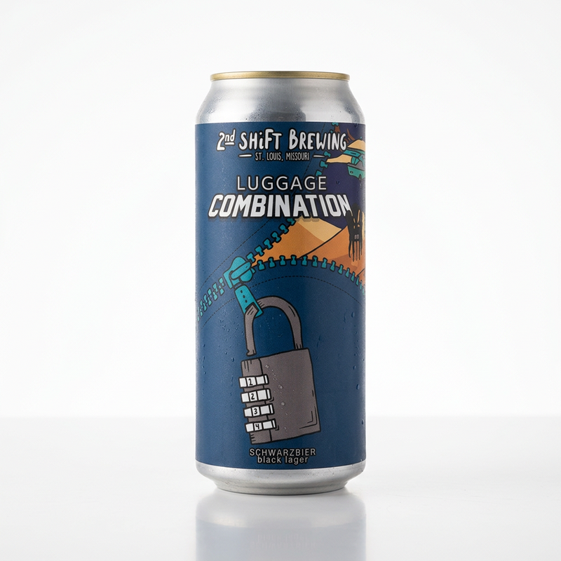 Luggage Combination - 2nd Shift Brewing Schwarzbier 473ml - 2