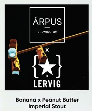 Lervig Banana x Peanut Butter Imperial Stout - Ārpus Brewing Co. Stout - Imperial / Double Pastry 440ml - 1