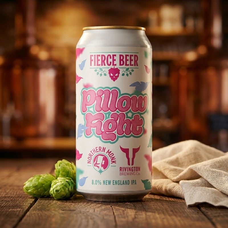 Pillow Fight - Fierce Beer IPA - Imperial / Double New England / Hazy 440ml - 2
