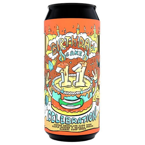 11th Birthday Cake White Chocolat Cake With Maple Butter & Vanilla Cream - Amundsen Brewery Stout - Pastry 440ml - 1