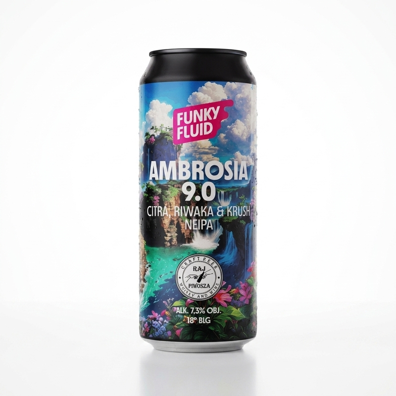 Ambrosia 9.0 - Funky Fluid IPA - New England / Hazy 500ml - 1
