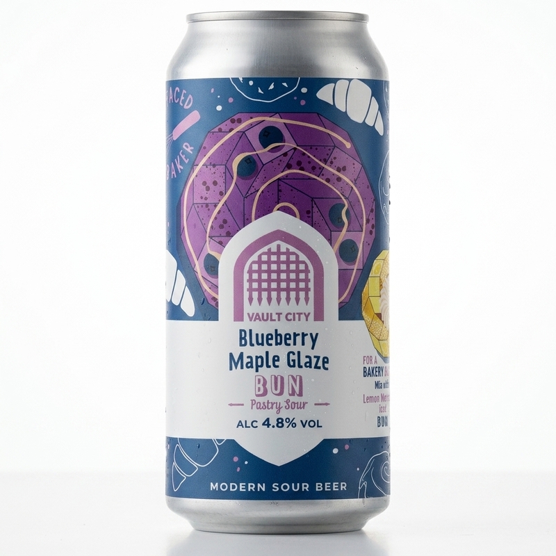 Blueberry Maple Glazed Bun - Vault City Brewing Sour - Smoothie / Pastry 440ml - 2