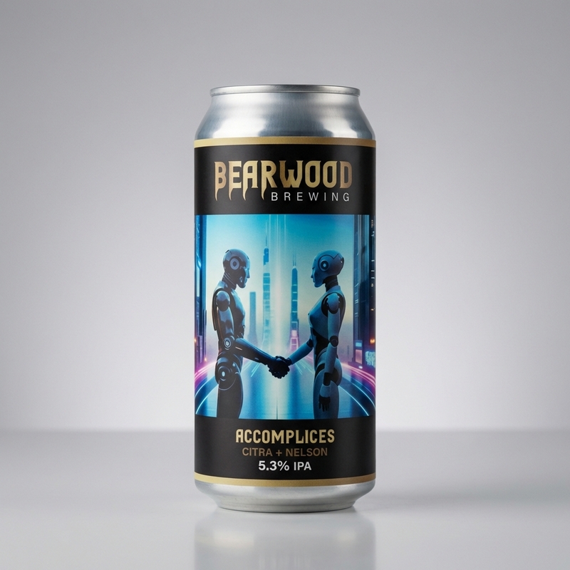 Accomplices 2 - Bearwood Brewing IPA - New England / Hazy 440ml - 1