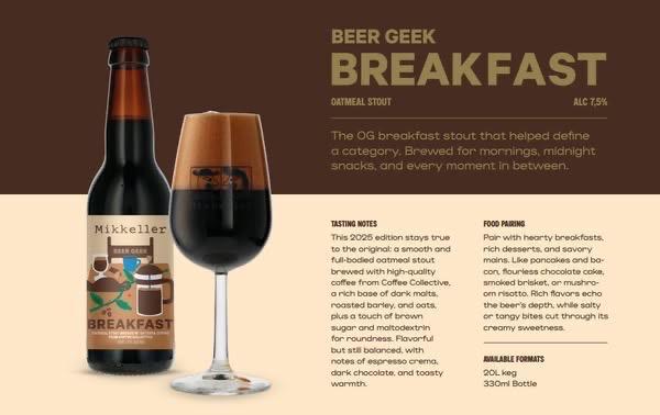 Beer Geek Breakfast - Mikkeller Stout - Oatmeal 330ml - 1
