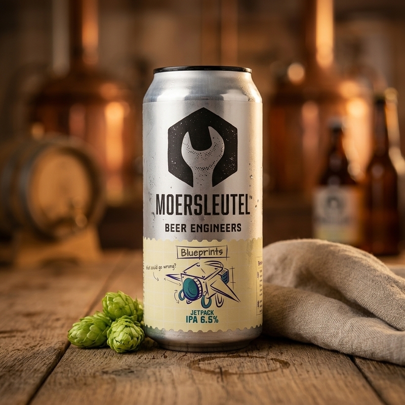 Jet Pack - Moersleutel Craft Brewery IPA - New England / Hazy 440ml - 2
