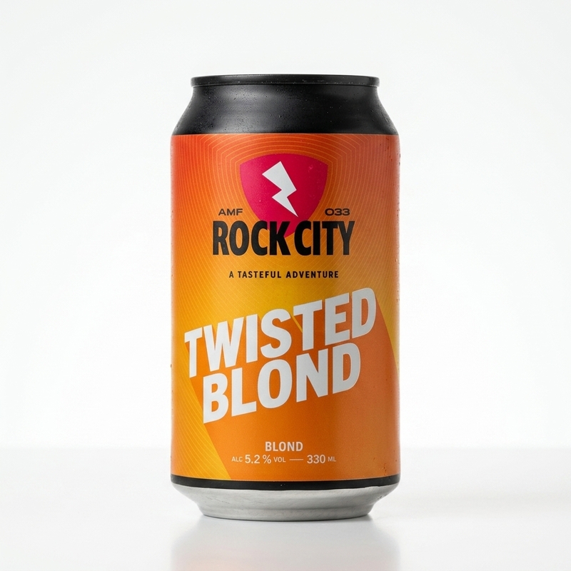 Twisted Blond - Rock City Brewing Belgian Blonde 330ml - 2