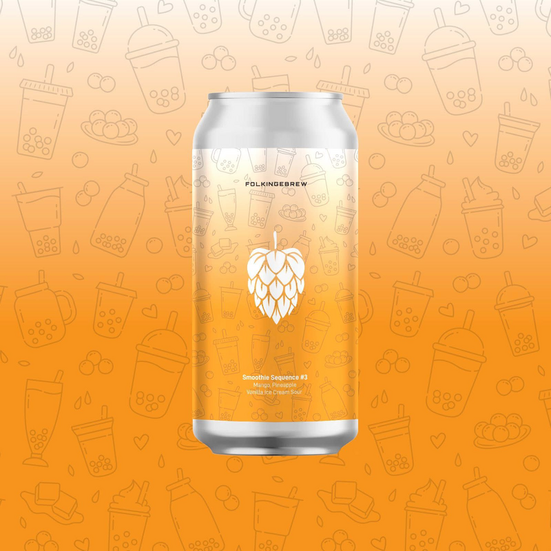 Smoothie Sequence #3 Mango & Pineapple - Folkingebrew Sour - Smoothie / Pastry 440ml - 1