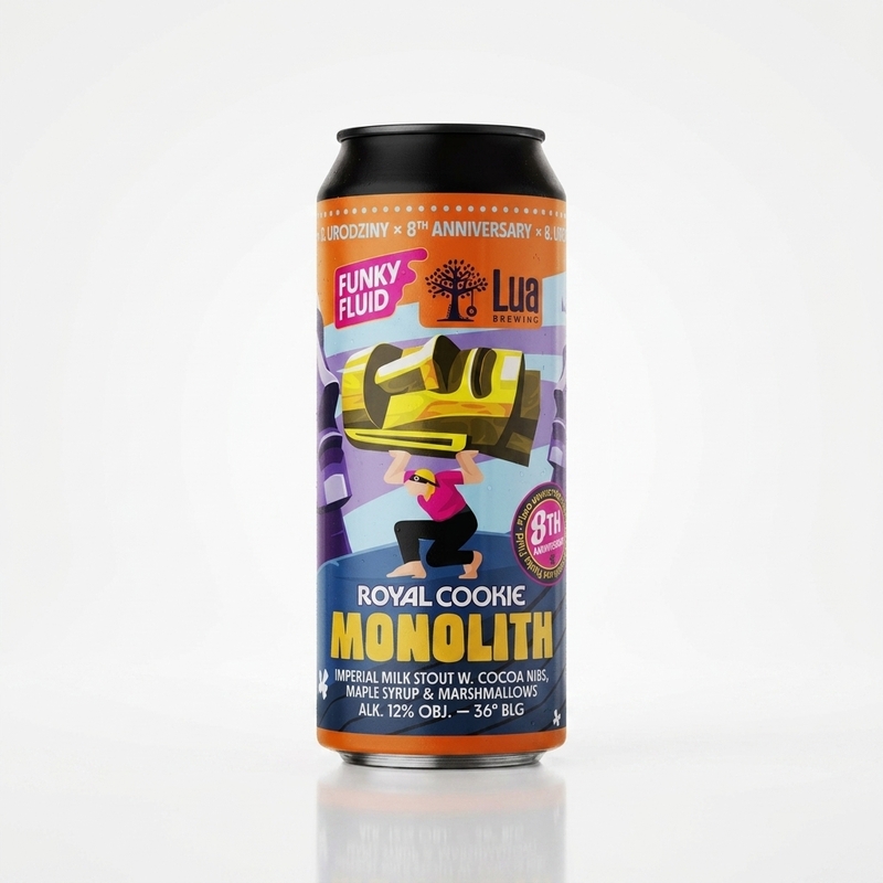 Royal Cookie: Monolith (collab Lua) - Funky Fluid Stout - Imperial / Double Pastry 500ml - 2