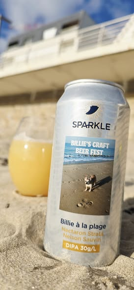 Billie à La Plage - Sparkle ✨ IPA - Imperial / Double New England / Hazy 440ml - 1