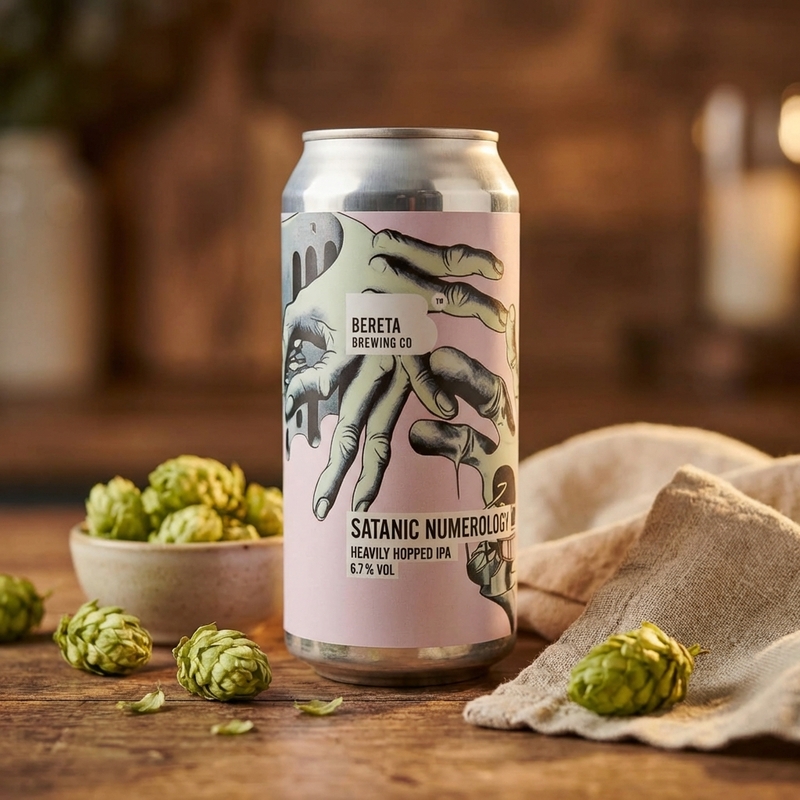 Satanic Numerology - Bereta Brewing Co. IPA - American 440ml - 2