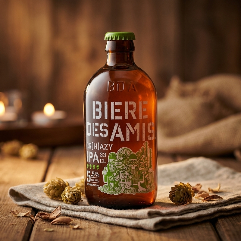 Bière des Amis Cr(h)azy IPA - Neobulles IPA - New England / Hazy 330ml - 2