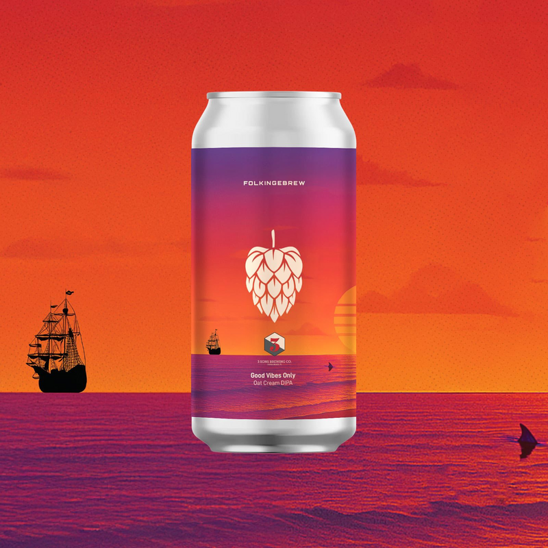 Good Vibes Only - Folkingebrew IPA - Imperial / Double Milkshake 440ml - 1