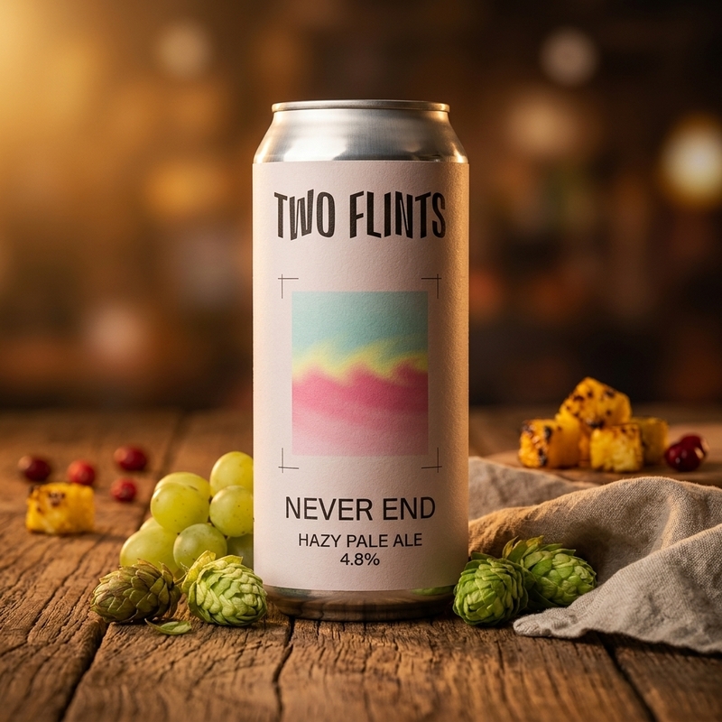 Never End - Two Flints Pale Ale - New England / Hazy 440ml - 1