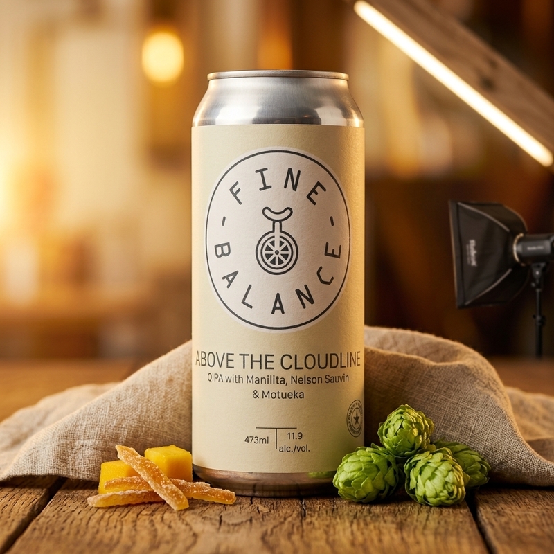 Above the Cloudline - Fine Balance Brewing IPA - Quadruple 473ml - 1