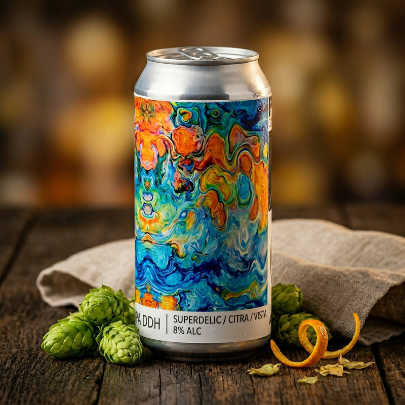 DIPA DDH – Superdelic / Citra / Vista (Attik Collab) - Popihn IPA - Imperial / Double New England / Hazy 440ml - 2