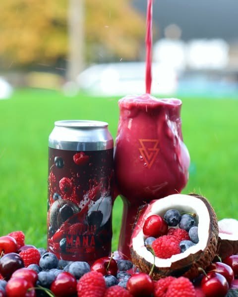 MANA - Raspberry, Blueberry, Cherry & Coconut - Azvex Brewing Company Sour - Smoothie / Pastry 440ml - 1