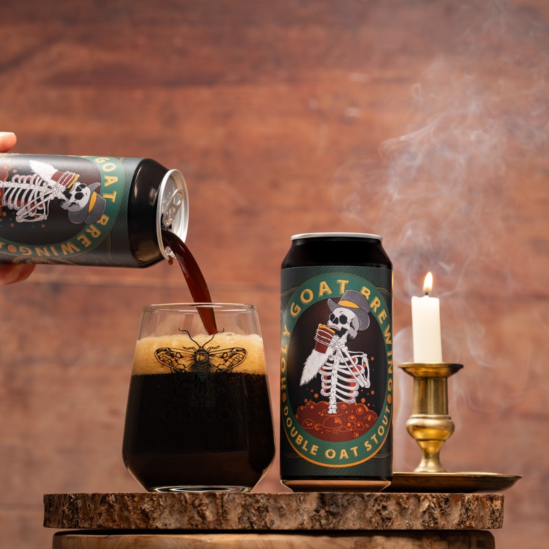 Double Oat Stout - Holy Goat Brewing Stout - Oatmeal 440ml - 1