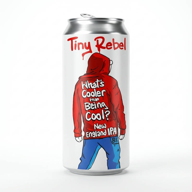 Whats Cooler Then Being Cool - Tiny Rebel Brewing Co IPA - New England / Hazy 440ml - 1