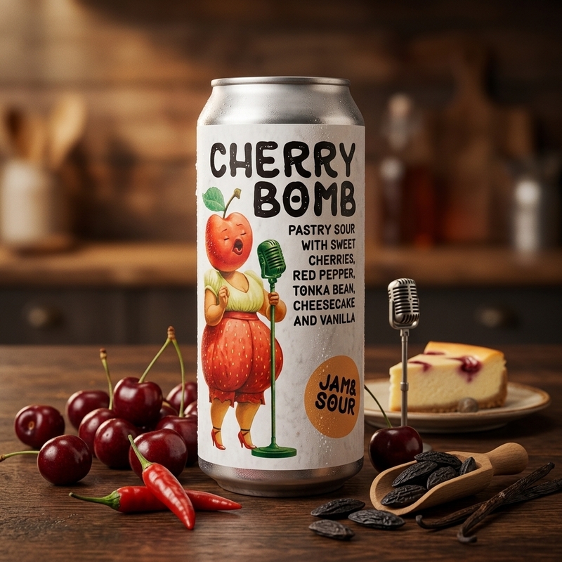 Cherry Bomb - Clef Brewery Sour - Smoothie / Pastry 500ml - 1